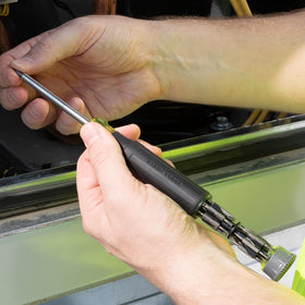 Klein Tools 32327 nut driver 3.5 mm included for easy fastener access.
