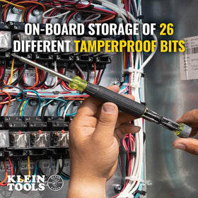 Klein Tools 32327 onboard bit storage for compact, ready-to-use toolkit.