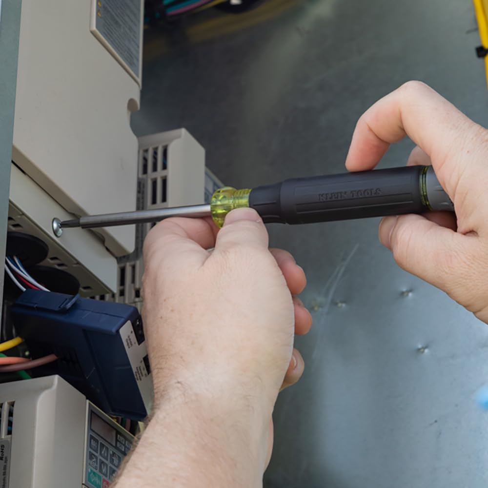 Klein Tools 32328 rare-earth magnet holds bits securely.