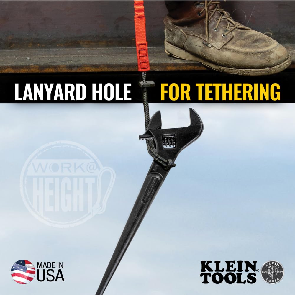 1-5/8-inch jaw opening on Klein Tools 3239 handles heavy nuts and bolts.