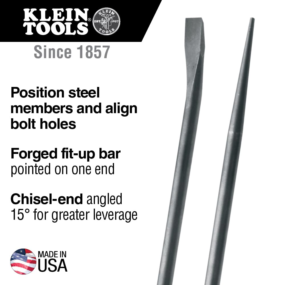 Klein Tools 3246 round connecting bar measures 36 inches for reach and leverage.