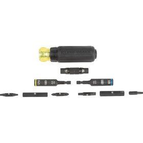 Precision-machined tips reduce cam-out on Klein Tools KNect ratcheting driver.