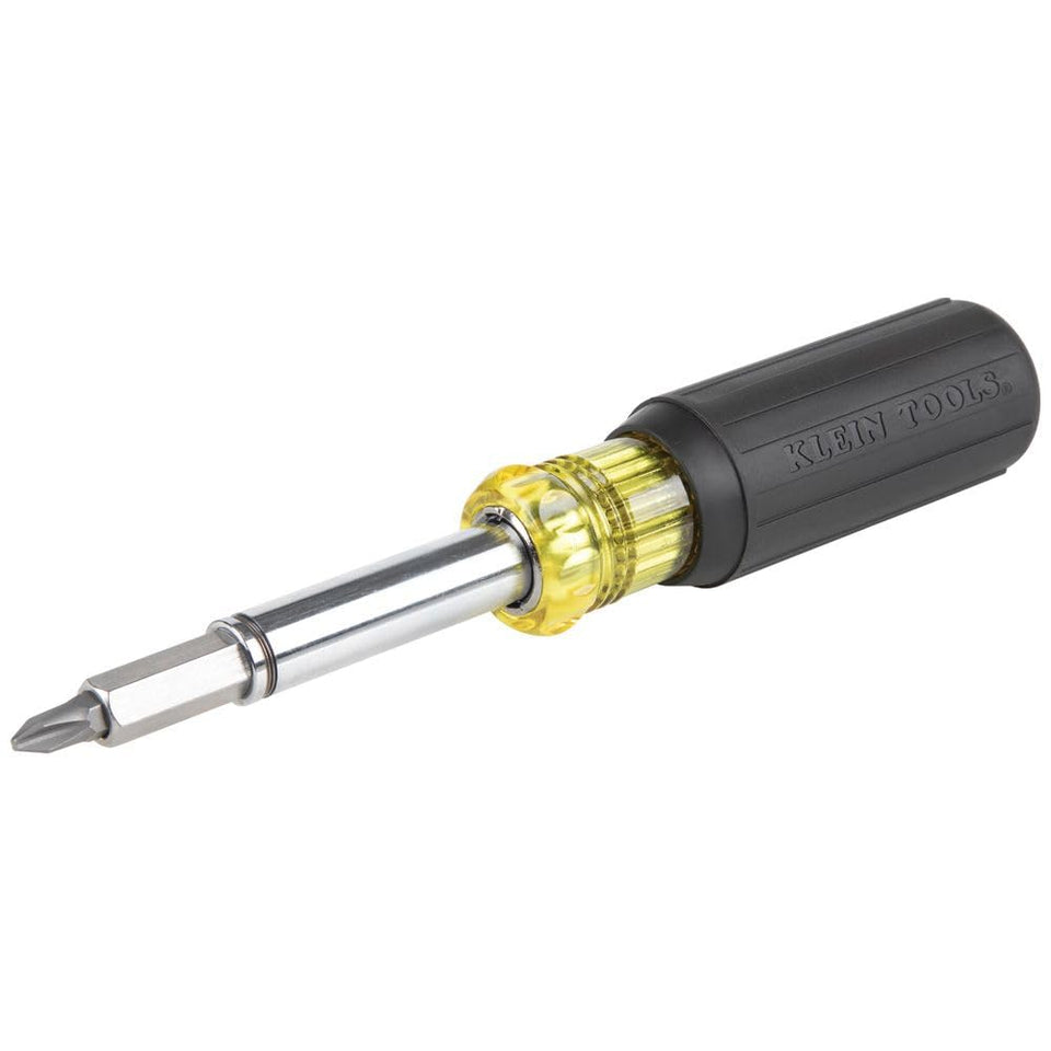 Klein Tools 32500MAG front view showing 11-in-1 magnetic driver for quick tasks.