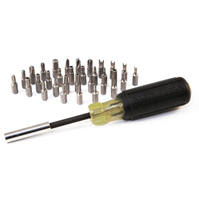 Klein Tools 1/4 in square to 1/4 in hex adapter for socket compatibility.