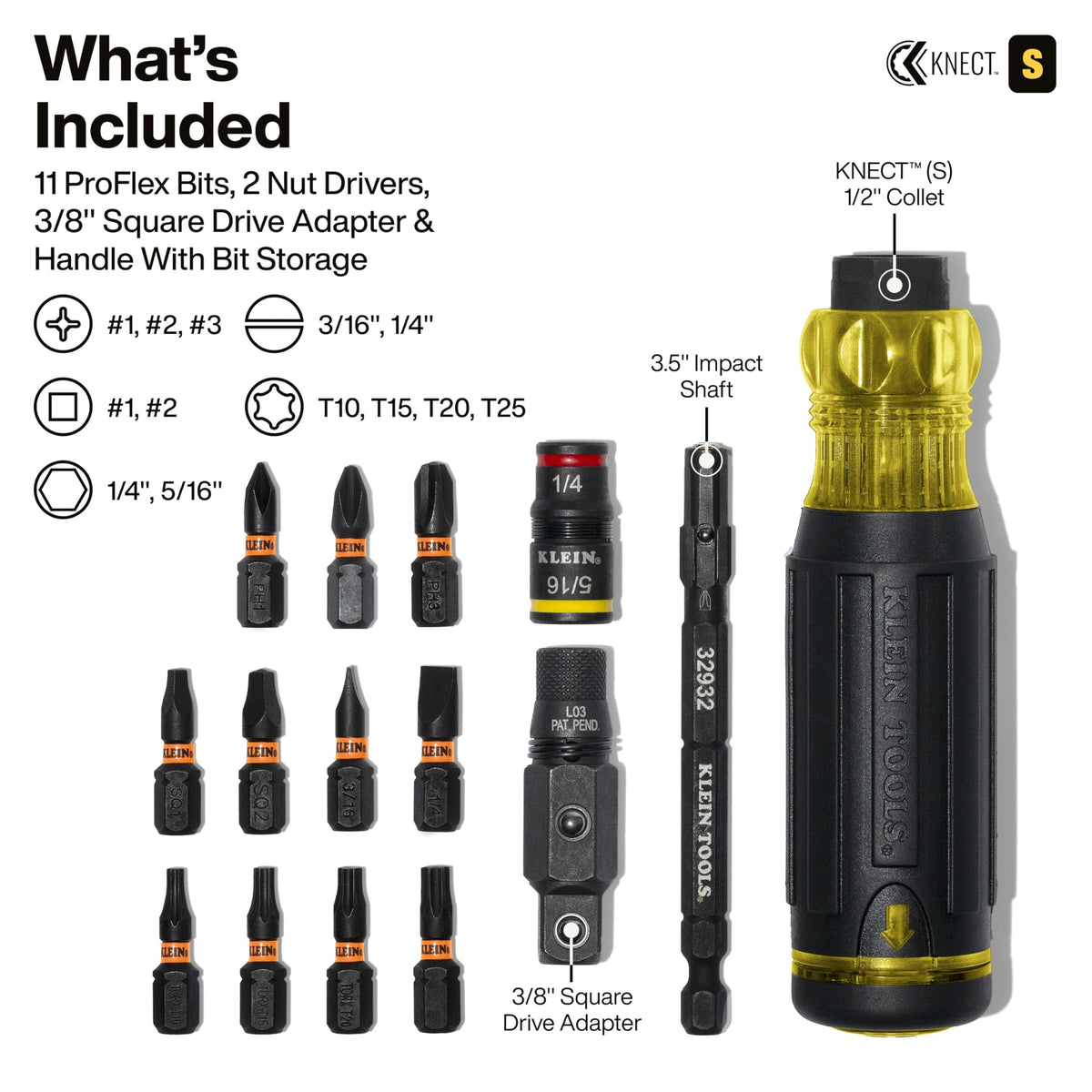 Klein Tools 32516HD KNECT end flip socket demonstrates multi-position capability