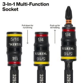 Klein Tools 32516HD KNECT rare-earth magnet keeps bits secure during use