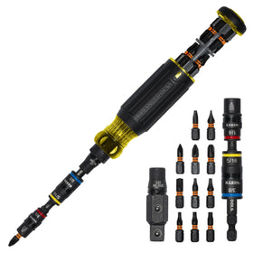 Klein Tools 32517HD KNECT 17-in-1 screwdriver assembly for versatile fastener tasks.