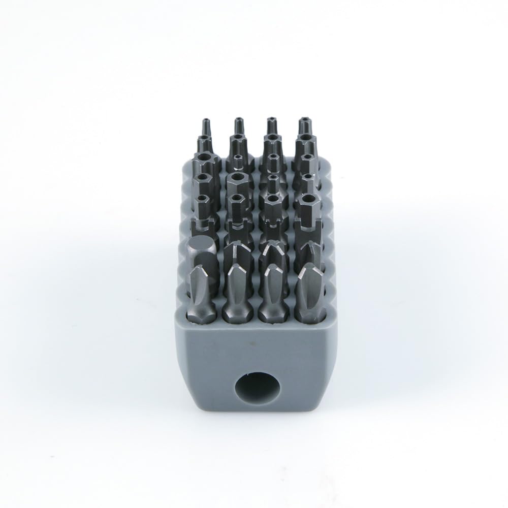 Klein Tools 32525 heat-treated steel bits close-up for durability