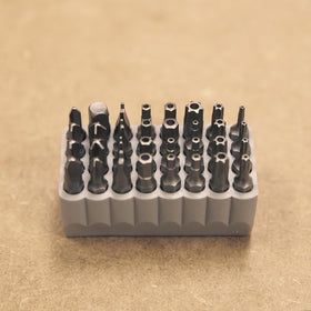 Klein Tools 32525 TORX and hex bits shown for precise fit