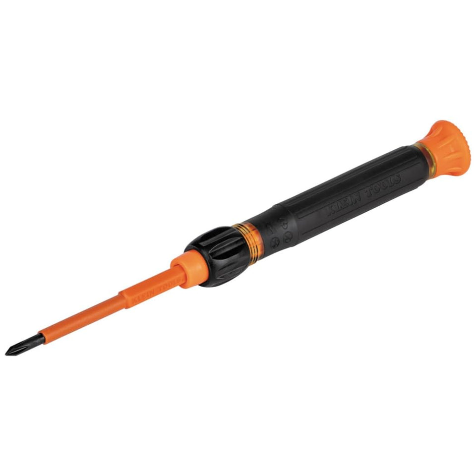 Klein Tools 32581INS with two tips on one blade enabling quick, precise electronics work