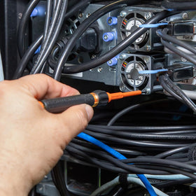 Klein Tools 32584INSR slotted blades enable torque in tight spaces.