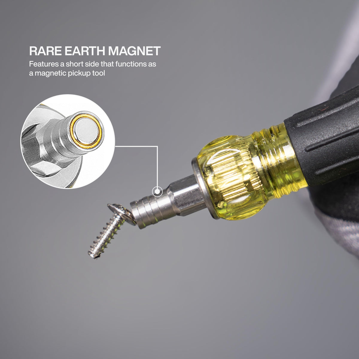 Dual-length barrel on Klein Tools 32611P offers storage and driving options.