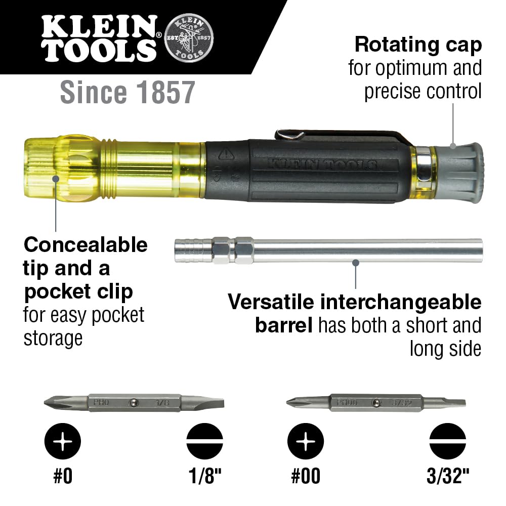 Klein Tools 32614 four-in-one design for multiple electronics tasks.