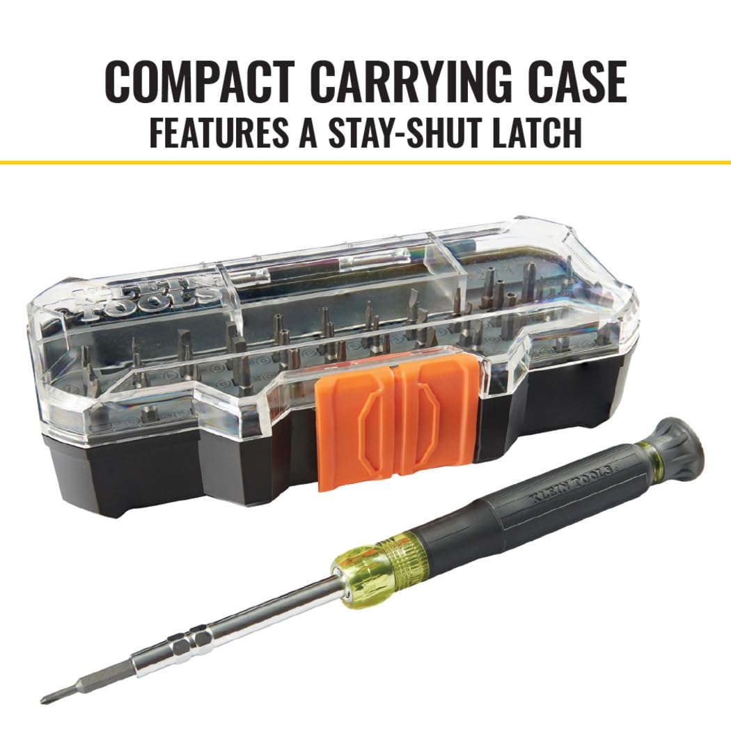 Klein Tools 32717 magnetic barrel helps hold fasteners during use.