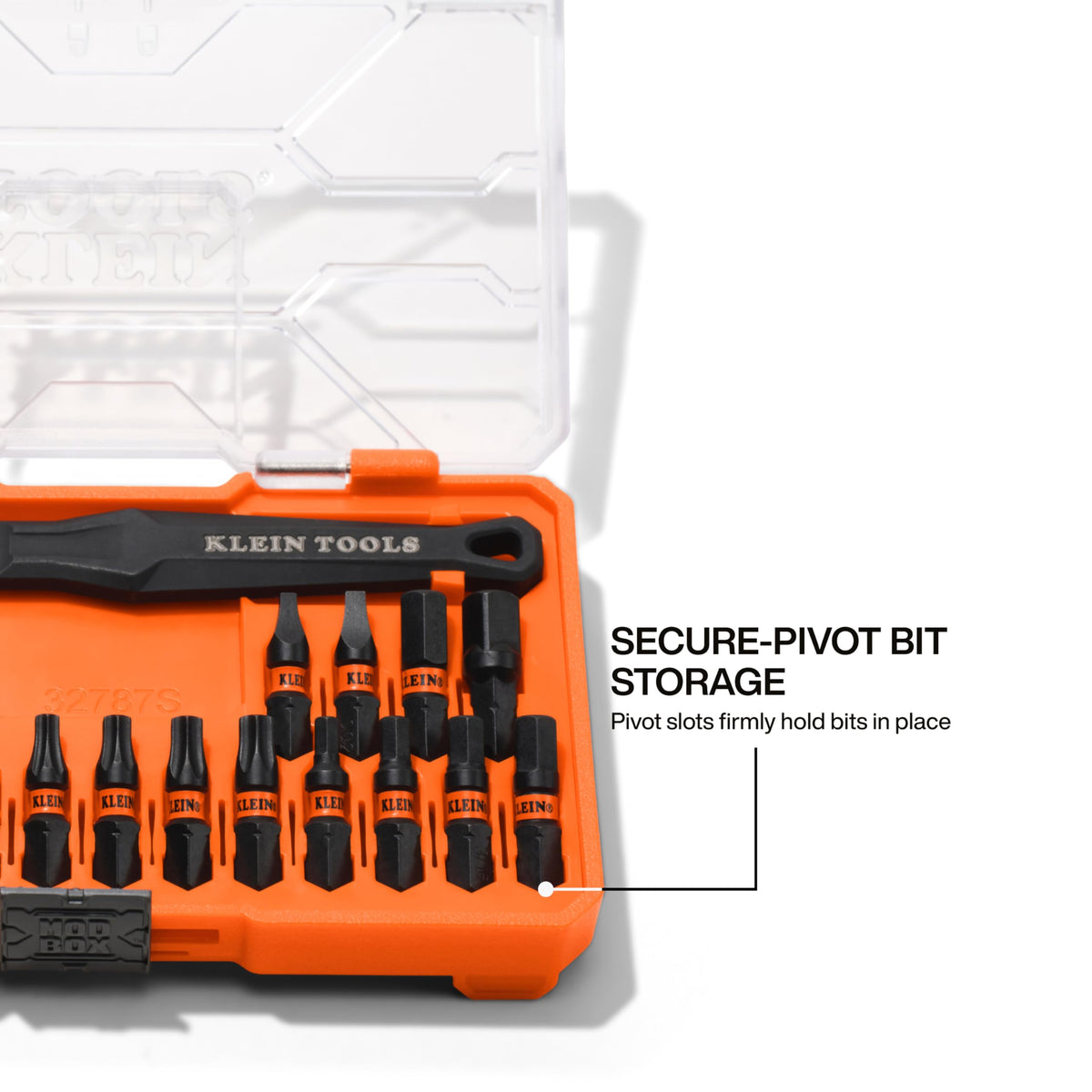 Klein Tools low-profile design helps reach recessed fasteners.