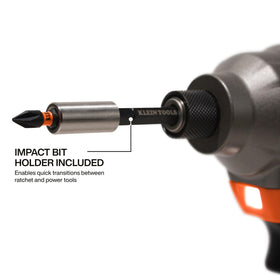 Klein Tools MODbox latch connects to larger cases for organized work.