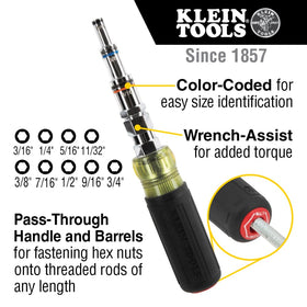 Klein Tools 328091 color-coded size ends aid rapid selection