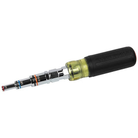 Klein Tools 32809MAG pass-through handle enables quick hex nut driving onto threaded rods.