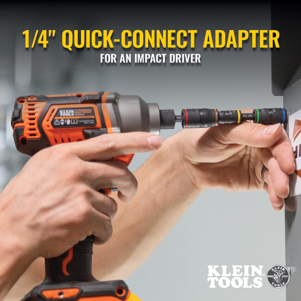 Klein Tools 32907 shaft storage keeps sockets organized on the tool.