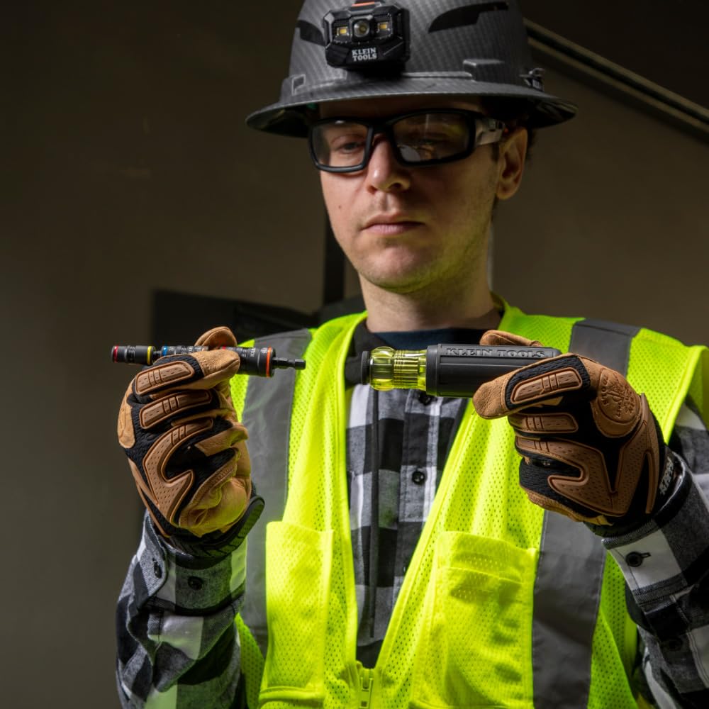 Klein Tools 32910 color-coded sockets help identify sizes at a glance.