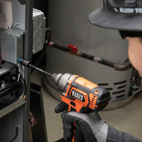 Klein Tools 32910 flip-socket handle attachment enables easy switching with impact drivers.