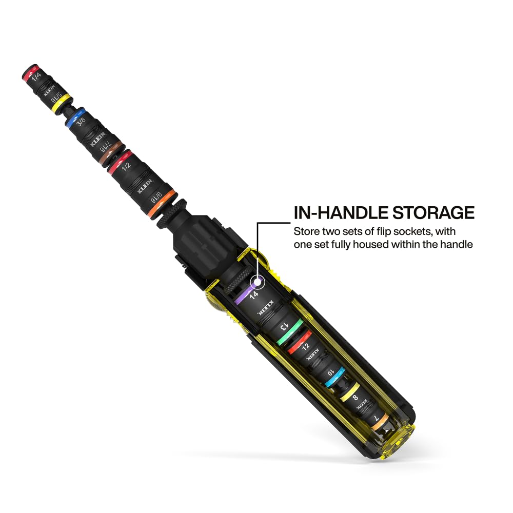 Klein Tools 32914HD color-coded sockets help quick identification on site