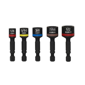 Klein Tools 32925S nut setter set with magnetic tips for secure one-handed driving.