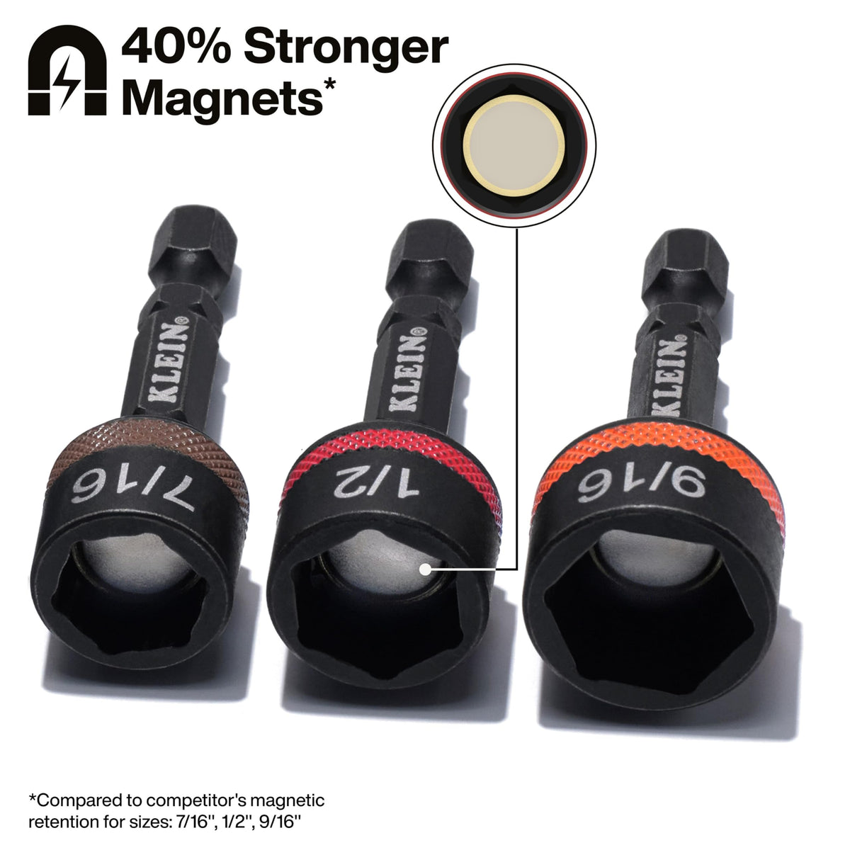 Klein Tools 32926S impact-rated magnetic nut setters withstand demanding tasks.