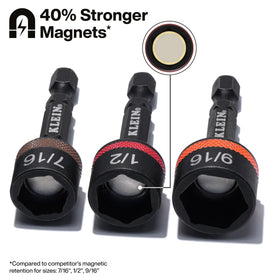 Klein Tools 32926S impact-rated magnetic nut setters withstand demanding tasks.