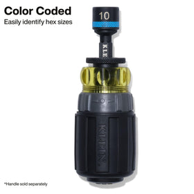 Klein Tools 32926SM magnetic nut setter, 12 mm, designed for one-handed driving in small spaces.