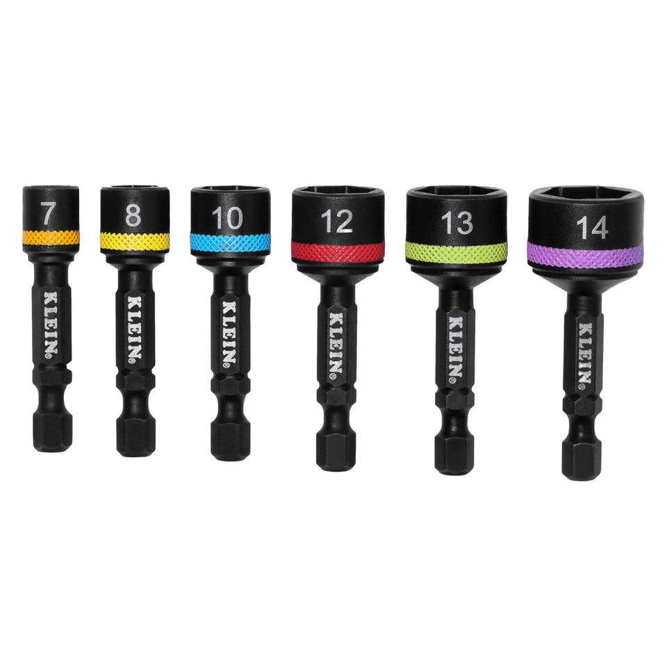 Klein Tools 32926SM magnetic nut setter, 7 mm, secure one-handed driving in tight spaces.