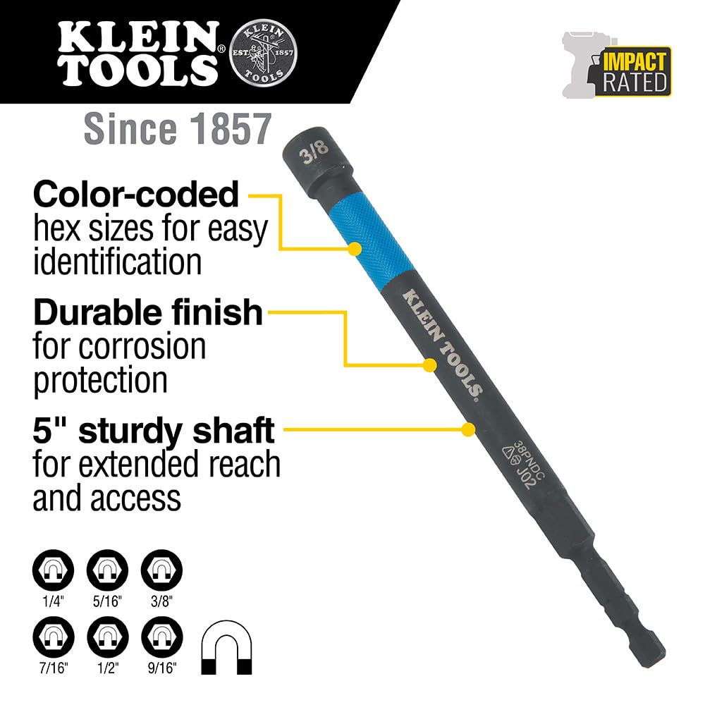 Klein Tools 32930 magnet closeup highlighting strong rare-earth magnets for secure fastener hold.