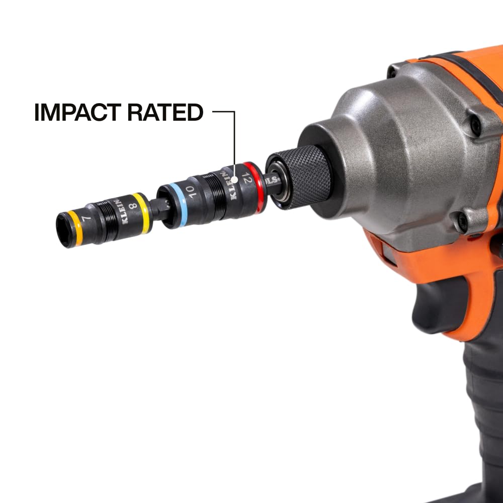 Klein Tools 32932M 12 mm flip socket with secure retention.