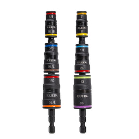 Klein Tools 32933KIT flip sockets ready for rapid size changes on busy jobs