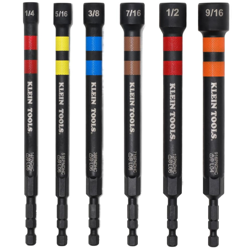 Klein Tools 32940 hollow nut driver 1/4-inch with extended reach for recessed fasteners.