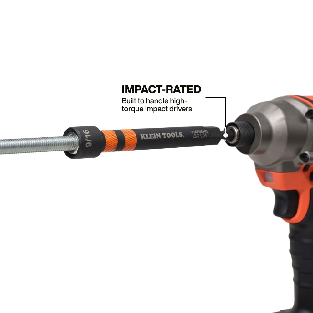 Klein Tools 32940 rare-earth magnet securely holds fasteners during driving.