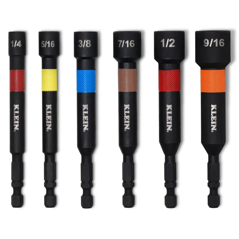 Klein Tools 32946S 4-inch power nut setter with magnetic fastener hold for one-handed driving.