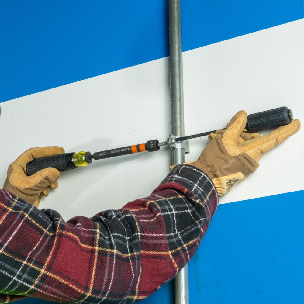 Klein Tools 32950 hollow shaft design reduces overall length for tight spaces