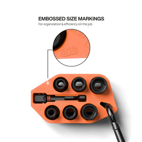 Klein Tools 33808 bold size markings speed identification.