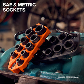 Klein Tools 33808 compact SAE set for on-site use.