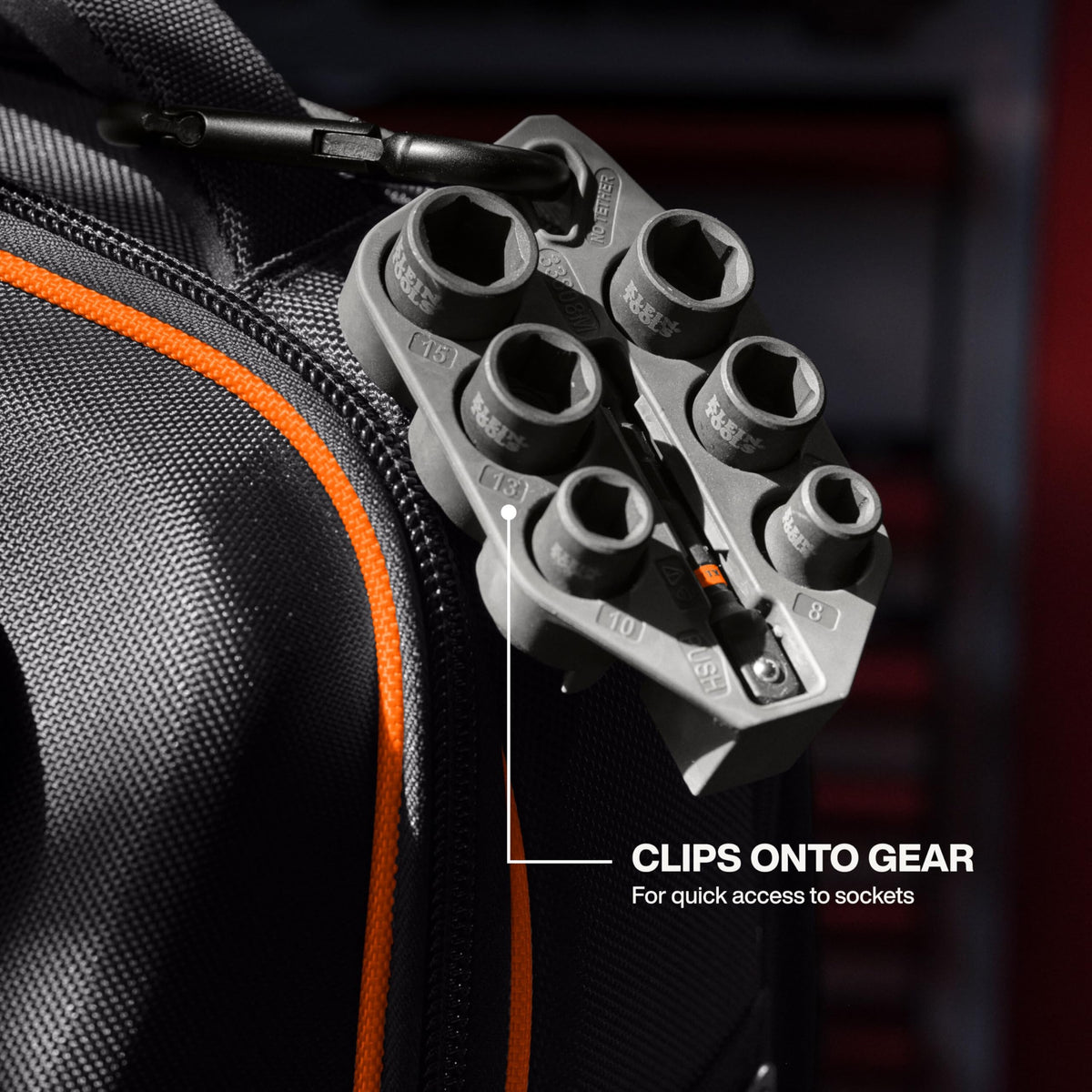 Klein Tools 33808M color-coded sockets for fast size identification