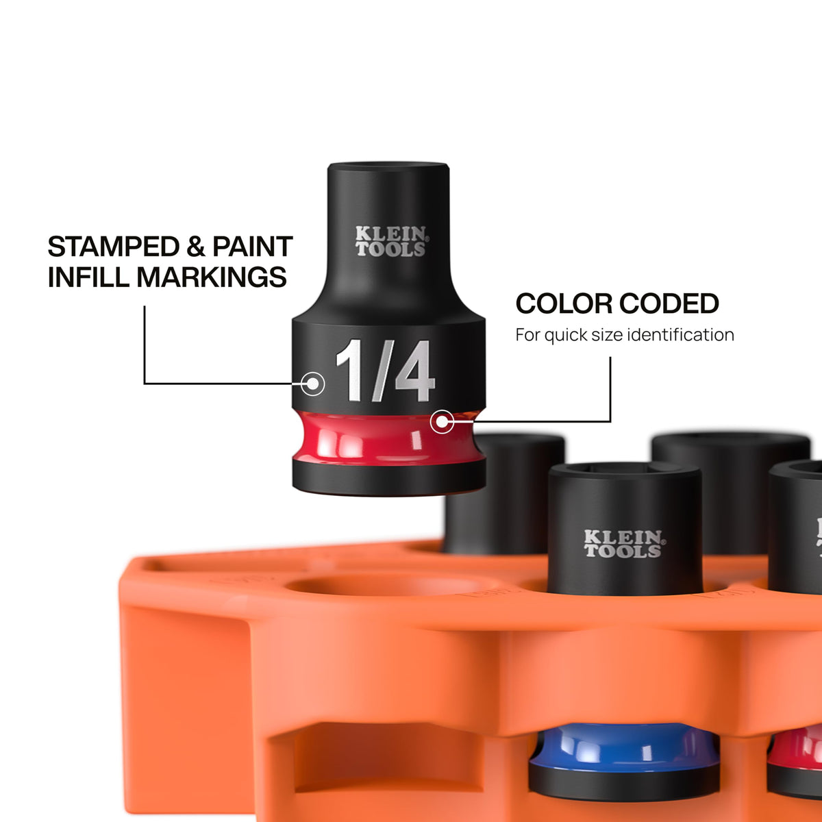 Klein Tools 33809 3-inch impact adapter enables 1/4-inch driver use.