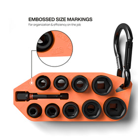 Klein Tools 33809 bold size markings speed up identification.