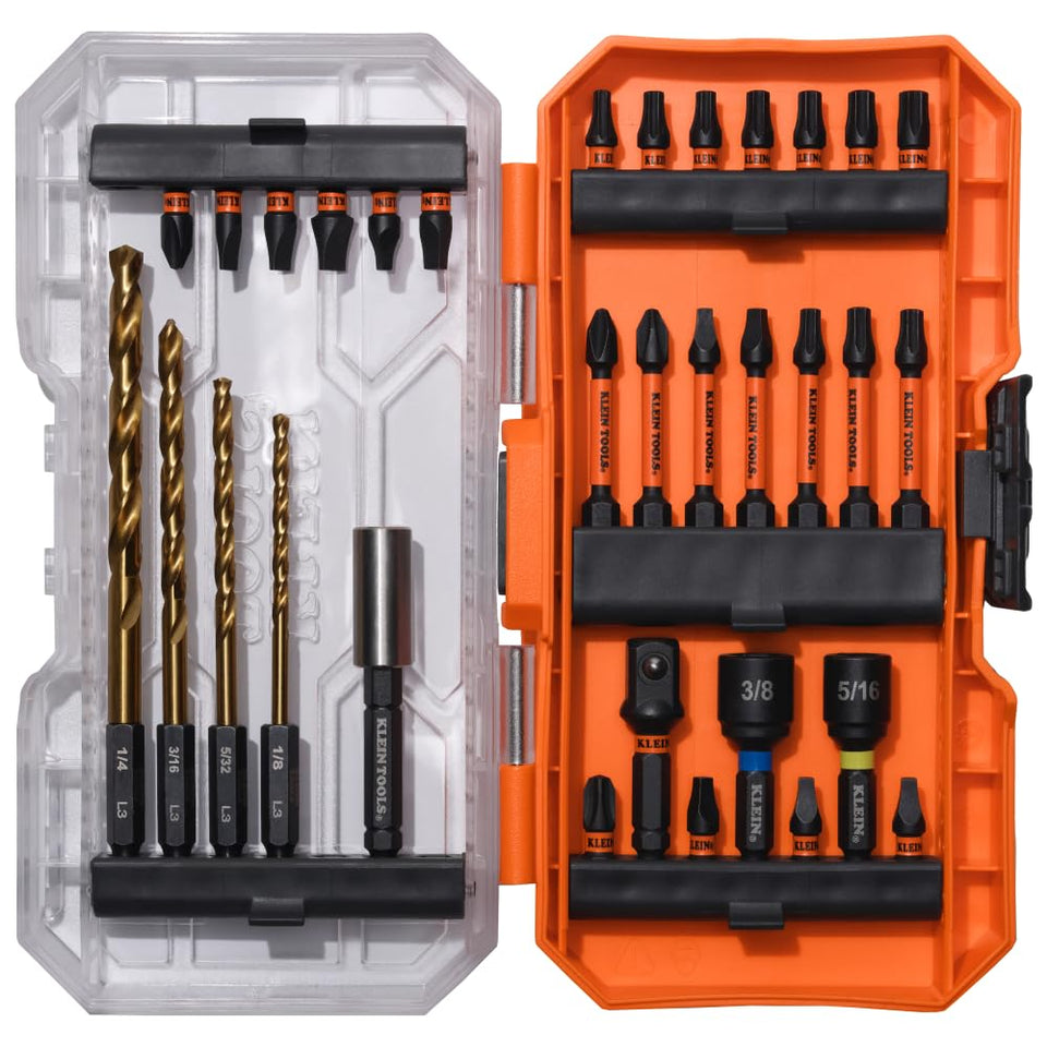 Klein Tools 33811 quick-connect bits in action for fast drill changes