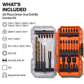 Klein Tools 33811 titanium-nitride drill bits resist wear during heavy use