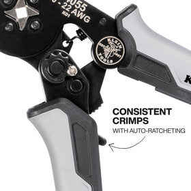 Klein Tools 34055 compatible with 10-22 AWG terminals for versatility