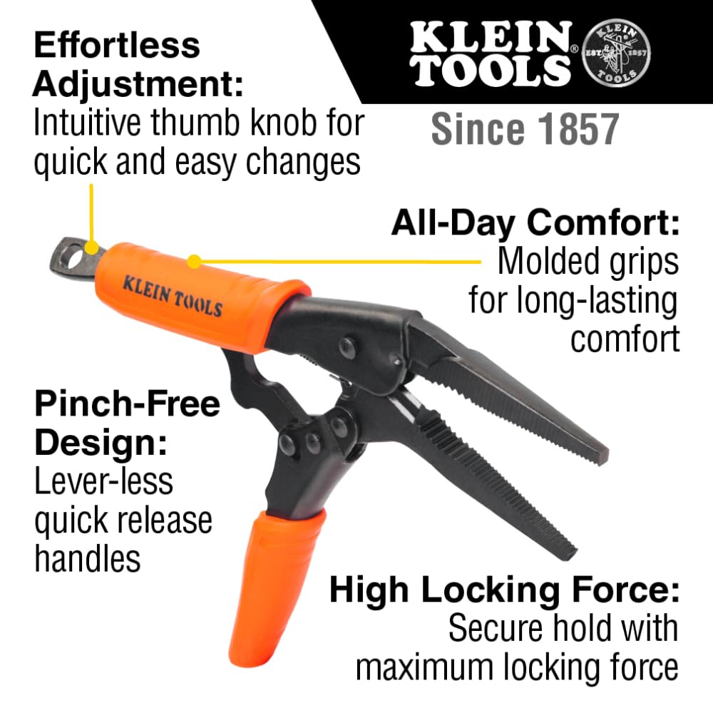 Klein Tools 38612 close-up of hardened teeth delivering strong grip