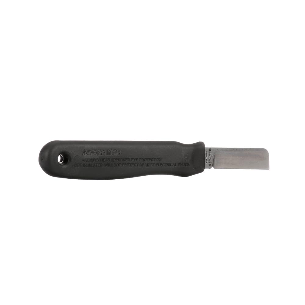 Klein Tools 44200 tempered blade holds edge for precise cuts.
