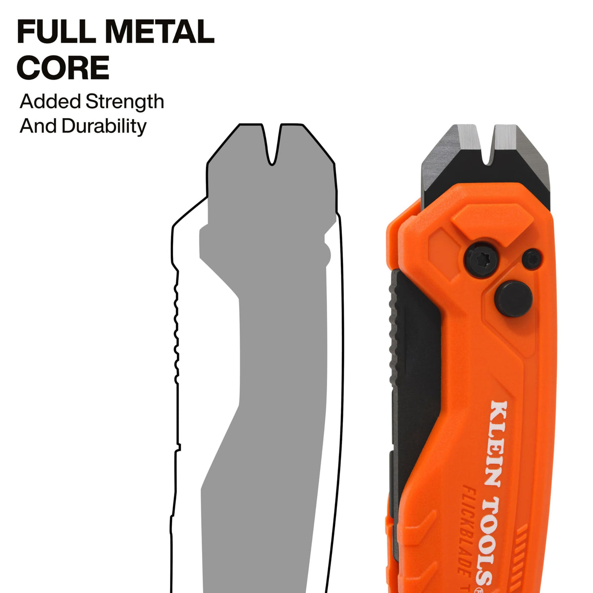 Klein Tools 44309 reversible pocket clip enables convenient belt- or pocket-carry