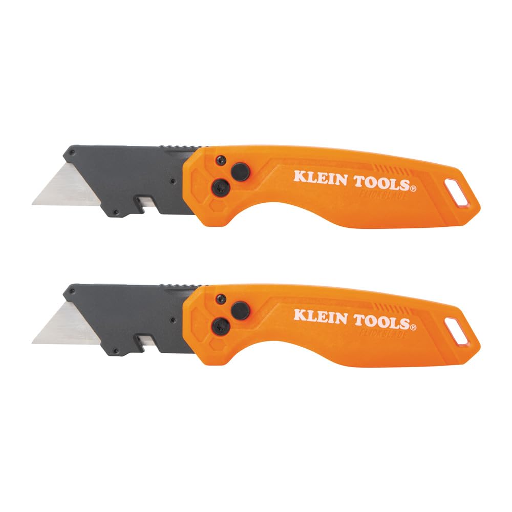 Klein Tools 44313 folding knife with side release for quick deployment